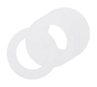 sourcing map Goof Rings for 3"Recessed Light 3"ID 4.7"OD Matte White 6Pcs | Steel Flat Goof Trim Ring Can Light Cover Plate,Flush Mount Can Converter,for Ceiling Wall Hole Decorative