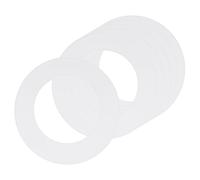 sourcing map Goof Rings for 4"Recessed Light 4.3"ID 6.8"OD Matte White 6Pcs | Steel Flat Goof Trim Ring Can Light Cover Plate,Flush Mount Can Converter,for Ceiling Wall Hole Decorative