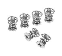 sourcing map GPU Spring Screws, 10pcs M2.5x6mm 5.5mm Spring OD GPU Graphics Card Back Plate Heatsink Screws Computer Fan Fixed Screw, Silver