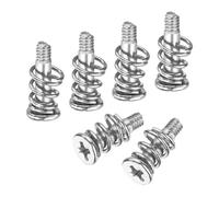 sourcing map GPU Spring Screws, 15pcs M2x9mm 5.5mm Spring OD GPU Graphics Card Back Plate Heatsink Screws Computer Fan Fixed Screw, Silver