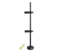 sourcing map Graphics Card GPU Support Bracket, GPU Stand Double Rod Magnetic Base 10-170mm Adjustable Brace for Desktop Video Card with Level, Aluminum Black
