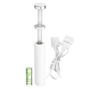 sourcing map Graphics Card GPU Support Bracket, GPU Stand Holder Magnetic Base 80-130mm Adjustable Height Brace for Desktop Video Card with Colorful Light, Aluminum Alloy White