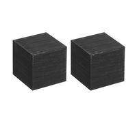 sourcing map Graphite Block Ingot Rectangle Graphite Electrode Plate Board 20x20x0.8mm for Melting Casting, Electrolysis Electroplating,2 Pcs