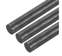 sourcing map Graphite Rod, Graphite Stirring Rod Cylinder Stick Carbon Rod 305x16mm Black for Electrode, Melting Casting, Crucibles, Pack of 3