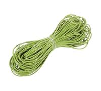 sourcing map Grass Green Leather Cord, Round Leather String Leather Lace Rope for Necklace, Bracelets, Braiding, Jewellery, Crafts,1.5mm x 20m