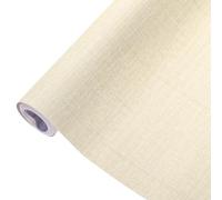 Sourcing Map Grasscloth Peel & Stick Wallpaper - 15.7"x118" Self-Adhesive Textured Wallpaper, Waterproof for Desk, Wardrobe, Countertop, Cabinet, Beige