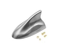 sourcing map Gray Plastic Shark Fin Style Self Adhesive Car AM/FM Radio Signal Antenna Aerial