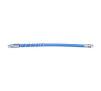 sourcing map Grease Gun Hose 11.8" 10000 PSI Spring Flex High Pressure Quick Release Grease Replacement with Coupler 1/8" NPT Threads for Grease Gun, Blue