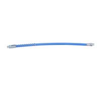 sourcing map Grease Gun Hose 15.7" 10000 PSI Spring Flex High Pressure Quick Release Grease Replacement with Coupler 1/8" NPT Threads for Grease Gun, Blue