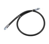 sourcing map Grease Gun Hose 31.5" 10000 PSI Spring Flex High Pressure Quick Release Grease Replacement with Coupler 1/8" NPT Threads for Grease Gun, Black