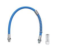 sourcing map Grease Gun Hose Kit 15.7" 10000 PSI Spring Flex High Pressure Quick Release Grease with Grease Gun Coupler 1/8" NPT Threads for Grease Gun, Blue