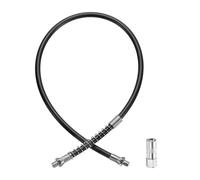 sourcing map Grease Gun Hose Kit 23.8" 10000 PSI Spring Flex High Pressure Quick Release Grease with Grease Gun Coupler 1/8" NPT Threads for Grease Gun, Black