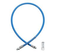 sourcing map Grease Gun Hose Kit 31.5" 10000 PSI Spring Flex High Pressure Quick Release Grease with Grease Gun Coupler 1/8" NPT Threads for Grease Gun, Blue