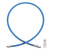 sourcing map Grease Gun Hose Kit 39.7" 10000 PSI Spring Flex High Pressure Quick Release Grease with Grease Gun Coupler 1/8" NPT Threads for Grease Gun, Blue