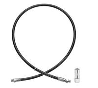 sourcing map Grease Gun Hose Kit 41" 10000 PSI Spring Flex High Pressure Quick Release Grease with Grease Gun Coupler 1/8" NPT Threads for Grease Gun, Black
