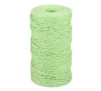 sourcing map Green Raffia Ribbon,98 Yard Natural Raffia Paper String 2mm Wide Twisted Raffia Yarn Twine for Gift Wrapping Crocheting Knitting DIY Crafts