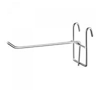 sourcing map Grid Wall Display Hooks Store Garage Storage Wall Organizers 6 Inch Silver, Pack of 4