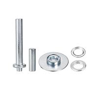 sourcing map Grommet Tool Kit 15 Sets 1/2" Copper Eyelets with 3pcs Setting Tools, 12mm Inside Dia. Silver Tone