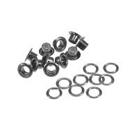 sourcing map Grommets Eyelets with Washers 9.5 x 5 x 4.5mm Black 100