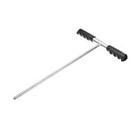 sourcing map Ground Rod Cold Galvanized Grounding Pin 3.9ft T-Shape Adjustable Ground Detector Grounding Stake for Antenna Satellite Dish Electric Fence