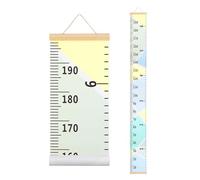 sourcing map Growth Chart for Wall, 77" x 8" Removable Canvas Height Chart Ruler, Hanging Measurement Ruler for Bedroom Playroom Wall Decor (Warm Tones Collection, Colors C)
