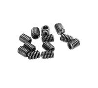 sourcing map Guitar Bridge Saddle Height Adjustment Screws Metric M3x4 Black for Electric Guitars Bridge 12pcs