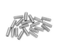 sourcing map Guitar Bridge Saddle Height Adjustment Screws Metric M3x8 Silver for Electric Guitars Bridge 20pcs