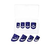 sourcing map Guitar Finger Picks XL L M S Size Blue with Storage Box for Guitar Pack Bass Ukulele of 8