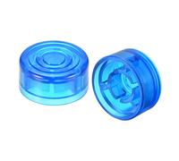sourcing map Guitar Footswitch Top Cover Effect Pedal Light Blue Cap for Electric Guitar, Pack of 10