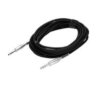 sourcing map Guitar Instrument Cable, 20 Feet 1/4 Inch to 1/4 Inch Straight to Straight Angle Electric Guitar Jack Cable Wire for Guitar Bass, Black