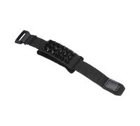 sourcing map Guitar Mute Wrap, 7.5 x 0.9in Adjustable String Dampener Mute Wrap for Guitar Bass Ukulele Musical Instrument Accessories Fretboard Noise Reduction, Punk Round Stud-Black
