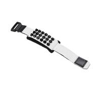 sourcing map Guitar Mute Wrap, 7.5 x 0.9in Adjustable String Dampener Mute Wrap for Guitar Bass Ukulele Musical Instrument Accessories Fretboard Noise Reduction, Punk Round Stud-White