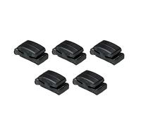sourcing map Guitar Pick Holder Rubber Black Fix on Headstock Between Strings 3rd and 4th for Guitar Bass Ukulele Pack of 5