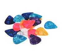 Sourcing Map Guitar Picks, Multi-Color, Plastic, 30mm x 26mm x 0.71mm, 0.71mm Thickness, Pack of 24, Suitable for Acoustic, Electric, and Bass Guitars