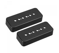 sourcing map Guitar Pickup Cover 50mm 52mm Pole P90 Double Coil Pickup Plastic Closed Shell for Electric Guitar Black 2 Pack