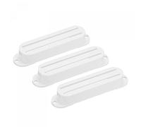 sourcing map Guitar Pickup Cover Dual Hot Rail Double Coil Pickup Plastic Closed Shell for Electric Guitar White 3 Pack