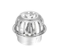 sourcing map Gutter Guard Filter, 3.9 Inch Stainless Steel Downspout Guard Filter Strainer for Stops Leaves Blockage