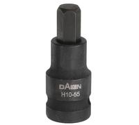 sourcing map H10 Hex Bit Socket 55mm/2.17" Length 1/2" Square Drive Metric Extension Impact Bit Power Nut Driver Set S2 Steel Socket Ratchet Wrench Bits, Black