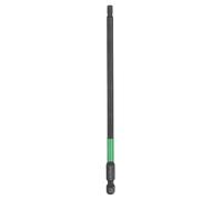 sourcing map H4 Flat Hex Head Screwdriver Bit 4mm Metric Tip 1/4" Hex Shank 150mm (6") Long Magnetic Hexagonal Screw Drill Bit Wrench Black Phosphate S2 Steel Power Driver Socket