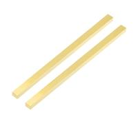 sourcing map H62 Brass Flat Bar Stock, 2 Pcs 0.12"x0.24"x14" Square Solid Brass Bar Stock Metal Sheet for Knife Making DIY Handicrafts Architectural Decoration Industry Thermal Conductivity