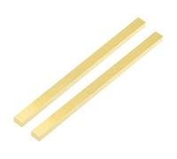 sourcing map H62 Brass Flat Bar Stock, 2 Pcs 0.16"x0.31"x14" Square Solid Brass Bar Stock Metal Sheet for Knife Making DIY Handicrafts Architectural Decoration Industry Thermal Conductivity