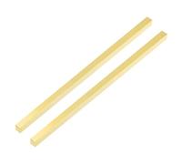 sourcing map H62 Brass Flat Bar Stock, 2 Pcs 0.24"x0.24"x14" Square Solid Brass Bar Stock Metal Sheet for Knife Making DIY Handicrafts Architectural Decoration Industry Thermal Conductivity