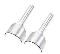 sourcing map Half-Round Shaped Leather Cutter Punch 50mm Strap End Punch Tool for Crafting Strap Belt Wallet and Bag 2pcs
