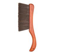 sourcing map Hand Broom Brush 13" Soft Bristles Dusting Brush Cleaning Duster with Curved Handle and Four Rows of Bristles for Car Bed Counter Sofa Furniture Clothes, Red