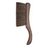 sourcing map Hand Broom Brush 13" Soft Bristles Dusting Brush Cleaning Duster with Curved Handle and Four Rows of Bristles for Car Bed Counter Sofa Furniture Clothes, Brown