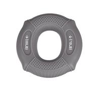 sourcing map Hand Grip Strength Trainer, 3" 70-80 Lbs Silicone Rings Finger Forearms Exercise Grip Squeezer for Athletes Workout, Rock Climbing, Space Gray
