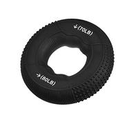 sourcing map Hand Grip Strengthener, 2.95" 70-80 Lbs Silicone Rings Fingers Forearms Exercise Grip Trainer for Rock Climbing Athletes Workout, Black