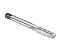 sourcing map Hand Plug Tap M10 x 1.25 H2 Metric Thread Plug Style Taps Straight Flute Screw Tapping Threading Tool 9CrSi Alloy Tool Steel