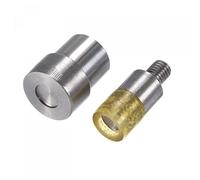 sourcing map Hand Press Machine Stud Carbon Steel and Rubber 10mm Rivet Setter Punch Dies Fasteners Tool Set