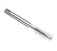 sourcing map Hand Taper Tap M8 x 1.25 H2 Metric Thread Taper Style Taps Straight Flute Screw Tapping Threading Tool High Speed Steel HSS6542